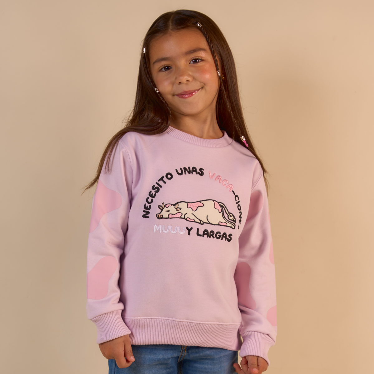 Crewneck Vaca Lila
