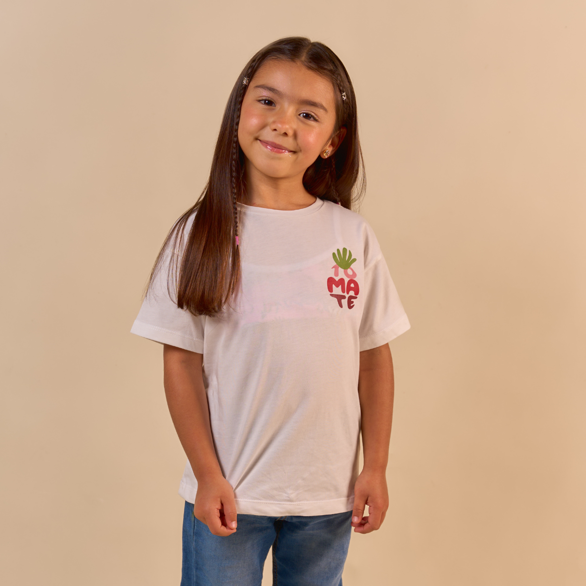 Camiseta Tomates Beige