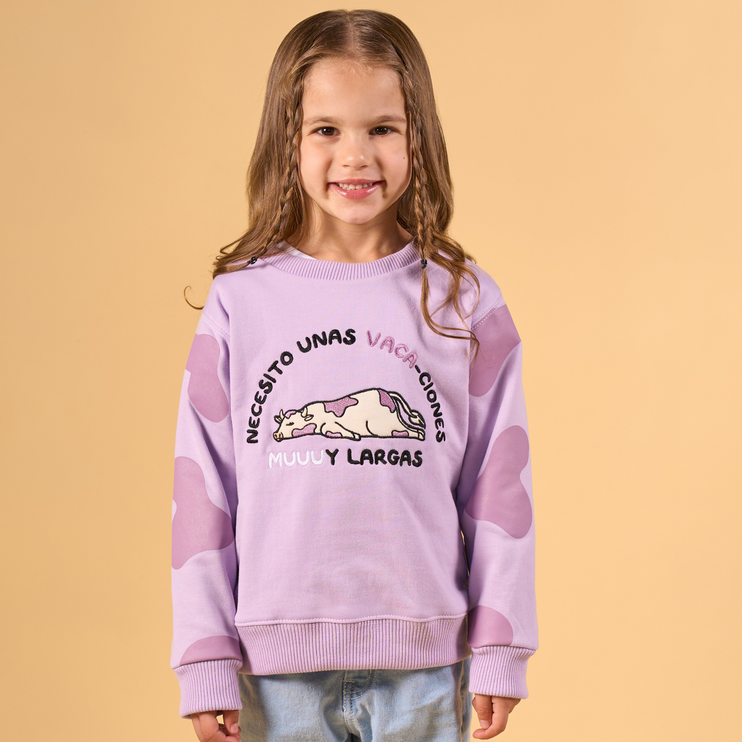 Crewneck Vaca Lila