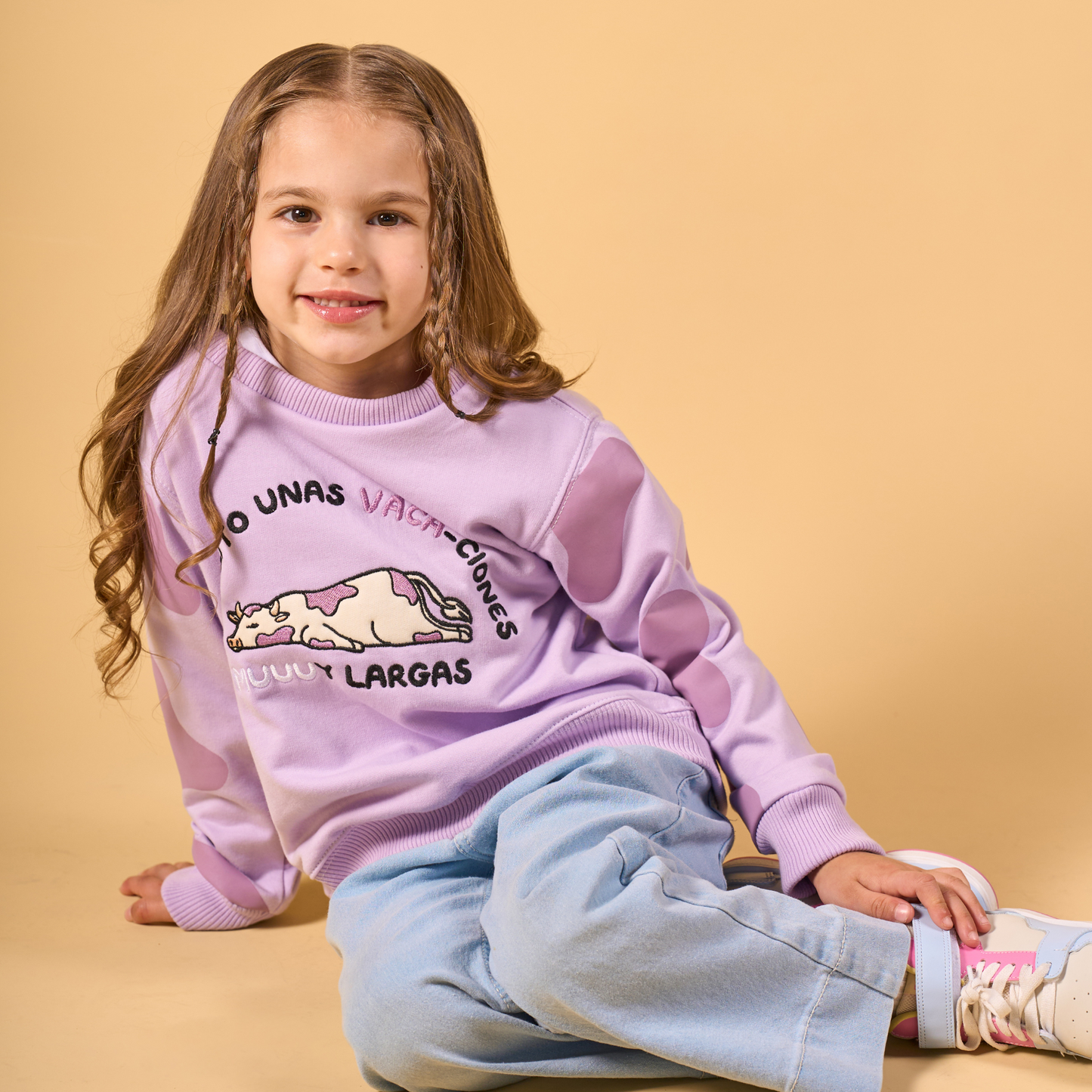 Crewneck Vaca Lila
