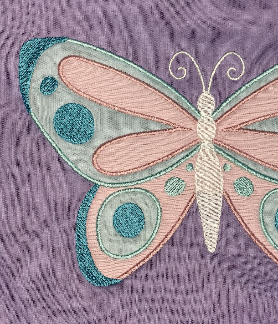 Hoodie Mariposa Lila