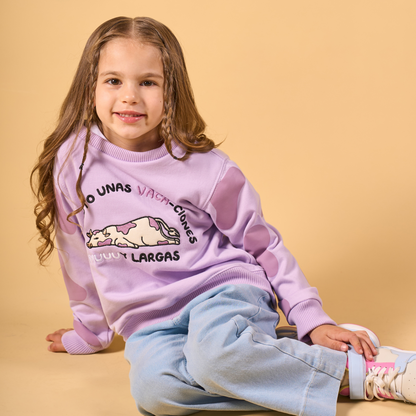 Crewneck Vaca Lila
