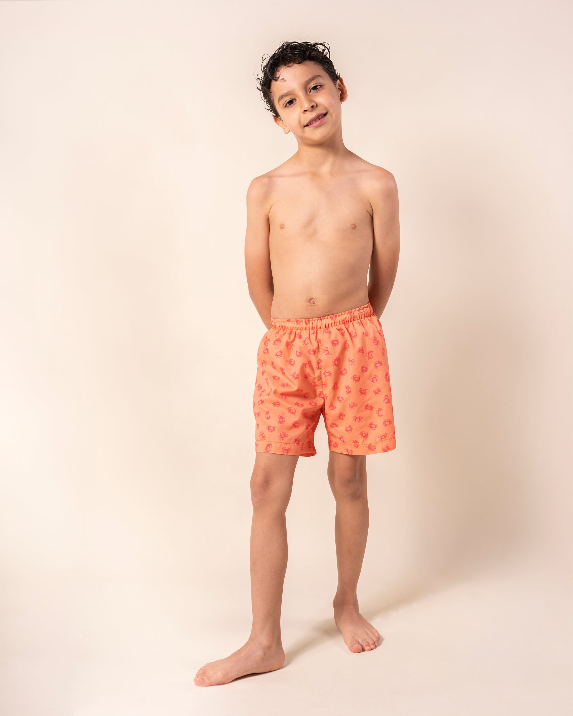 Pantaloneta Cangrejo Naranja – Cli Kids