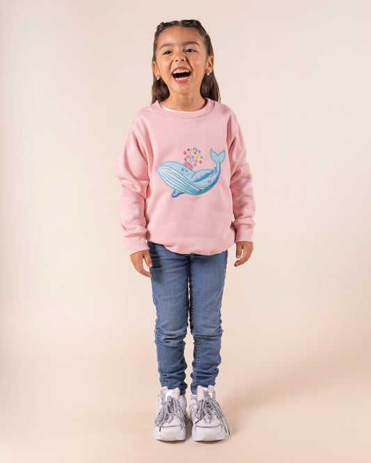 Crewneck Ballena Rosado